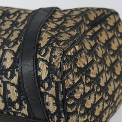 Christian Dior Vintage Trotter Boston Bag Canvas, NAVY, CANVAS, Travel bag