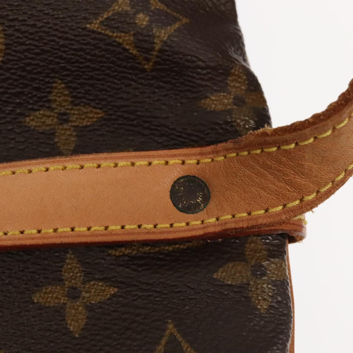 Louis Vuitton Saumur Handbag Monogram Canvas, BROWN, CANVAS, Handbag