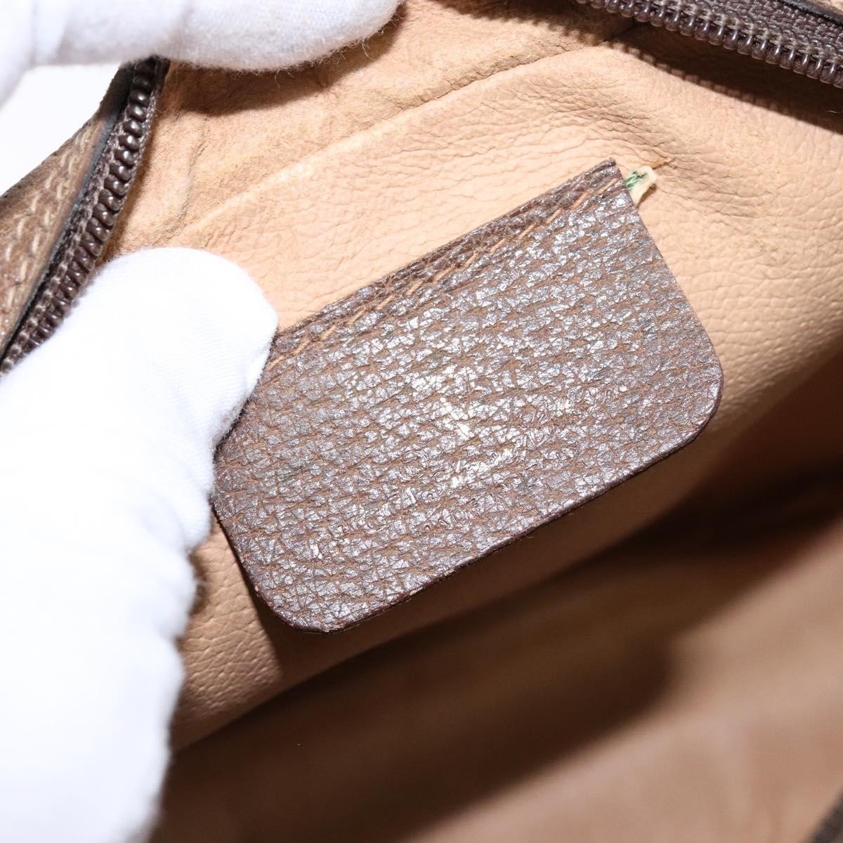 Gucci Sherry line pouch Canvas, BEIGE, PVC, Clutche & pouche