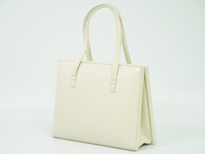 Loewe Anagram handbag Leather, WHITE, LEATHER, Handbag