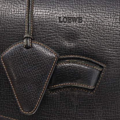 Loewe Barcelona Business Bag Leather, BLACK, LEATHER, Briefcase