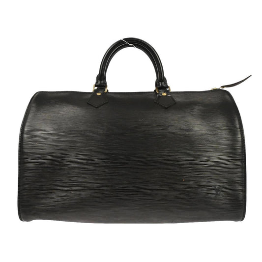 Louis Vuitton Speedy Handbag Epi Leather, BLACK, LEATHER, Handbag