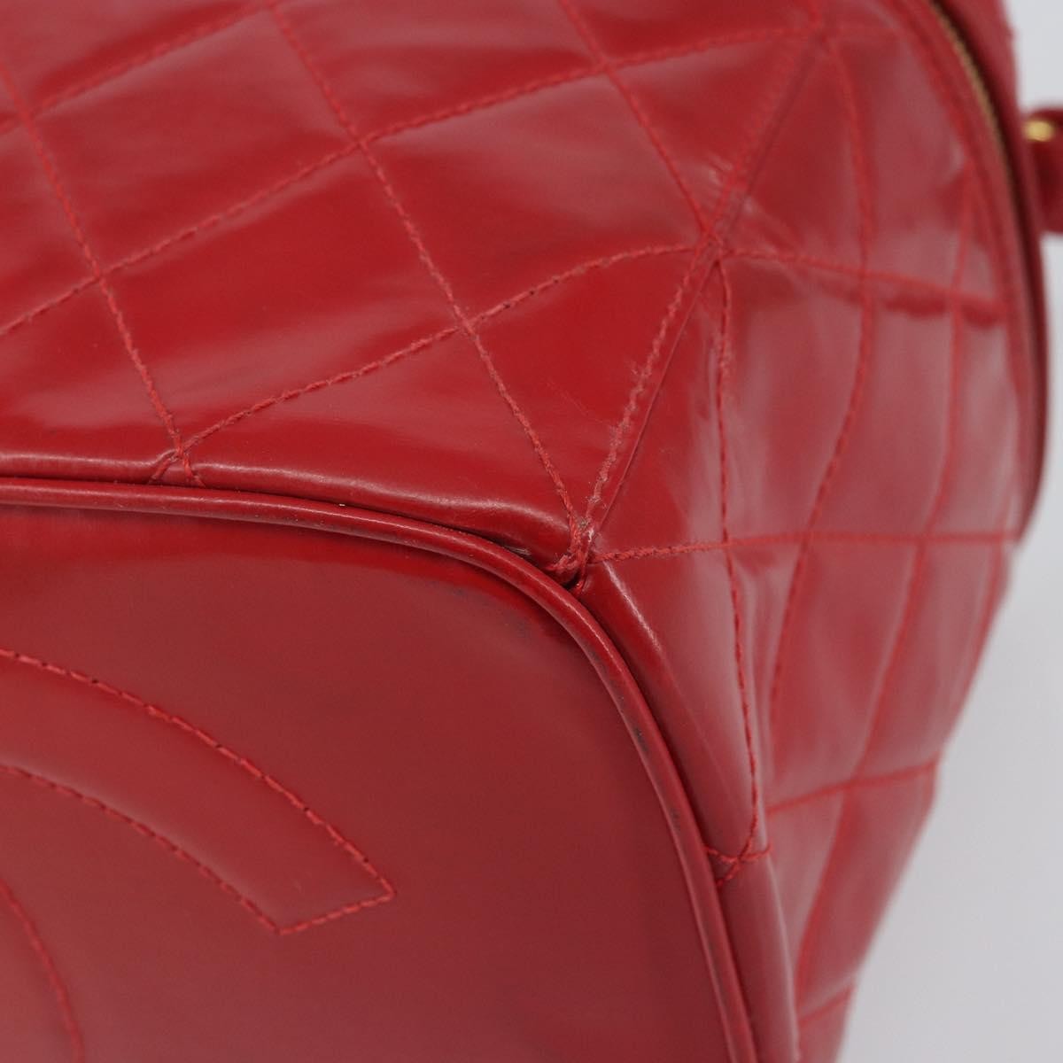 Chanel Vintage Vanity Case Patent, RED, PATENT_LEATHER, Handbag