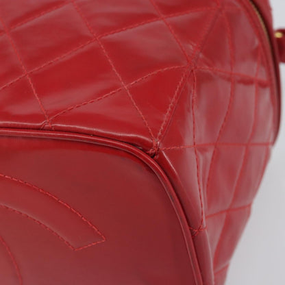 Chanel Vintage Vanity Case Patent, RED, PATENT_LEATHER, Handbag