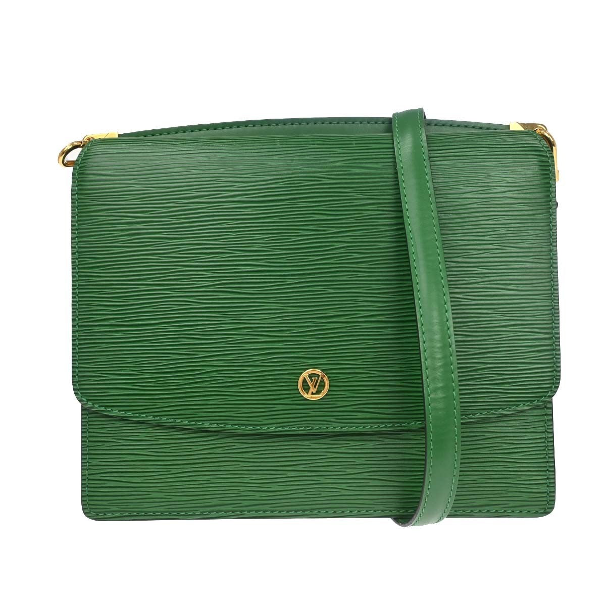 Louis Vuitton Grenelle Shoulder Bag Epi Leather, Green, Leather, Shoulder Bag