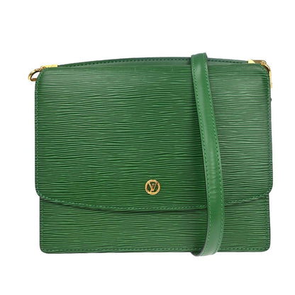 Louis Vuitton Grenelle Shoulder Bag Epi Leather, Green, Leather, Shoulder Bag