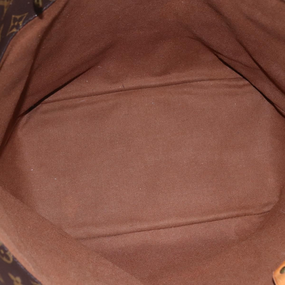 Louis Vuitton Shopping Sac Handbag Monogram Canvas, BROWN, CANVAS, Tote bag