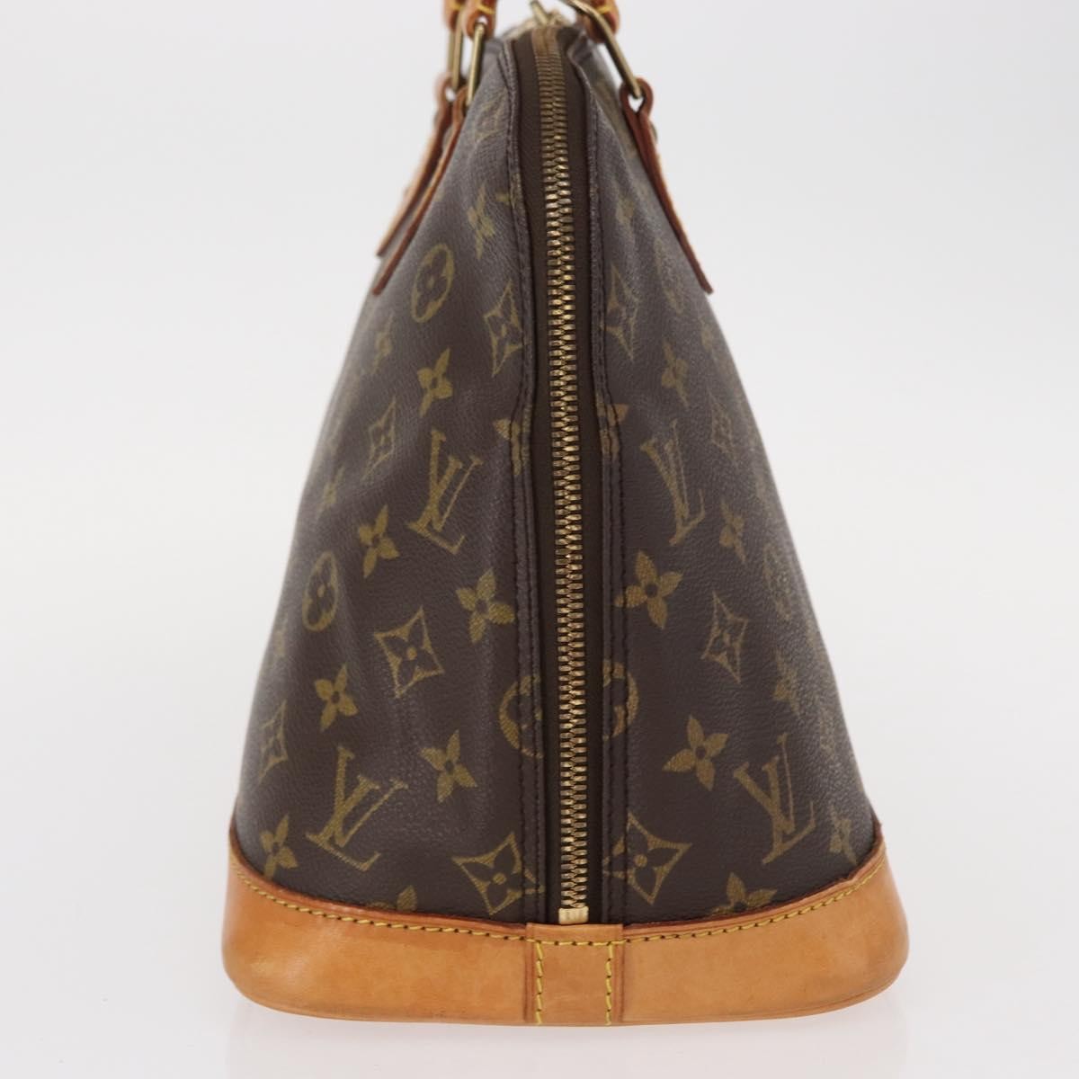 Louis Vuitton Alma Handbag Monogram Canvas, BROWN, CANVAS, Handbag