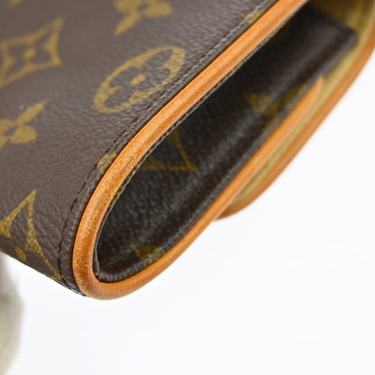 Louis Vuitton Twin Handbag Monogram Canvas, Brown, Canvas, Clutch