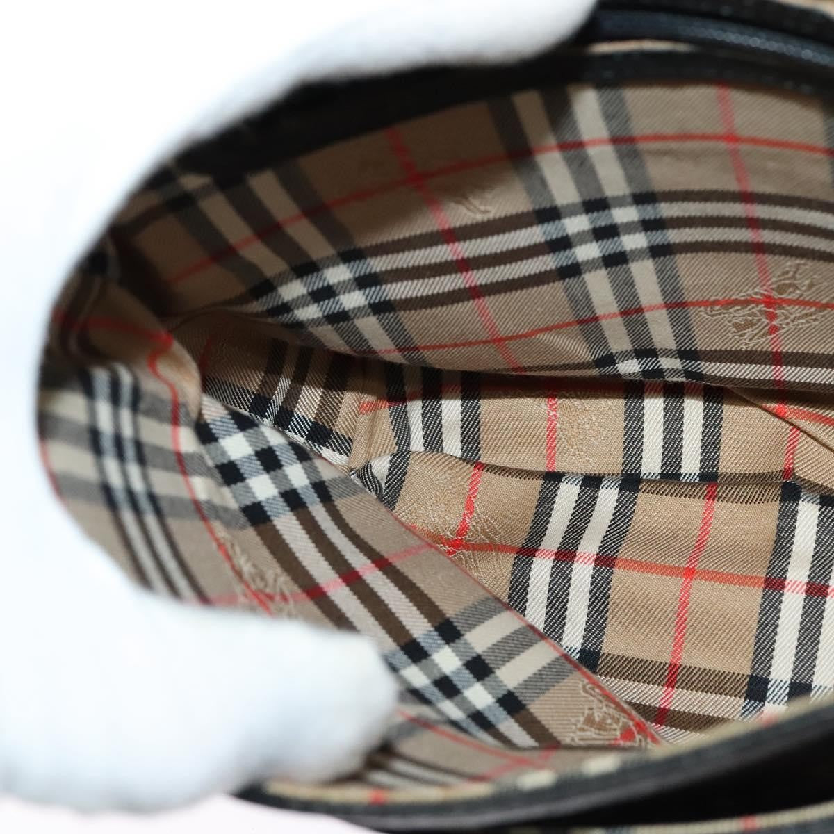 Burberry Vintage Crossbody Bag Leather, BLACK, LEATHER, Shoulder bag