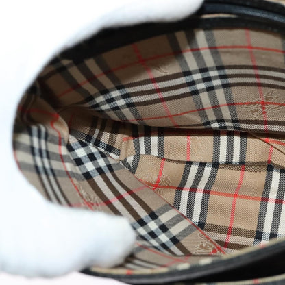 Burberry Vintage Crossbody Bag Leather, BLACK, LEATHER, Shoulder bag