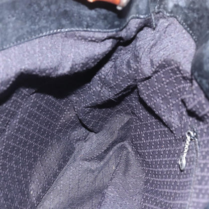 Gucci Vintage Bamboo Shoulder Bag Nylon, BLACK, NYLON, Tote bag