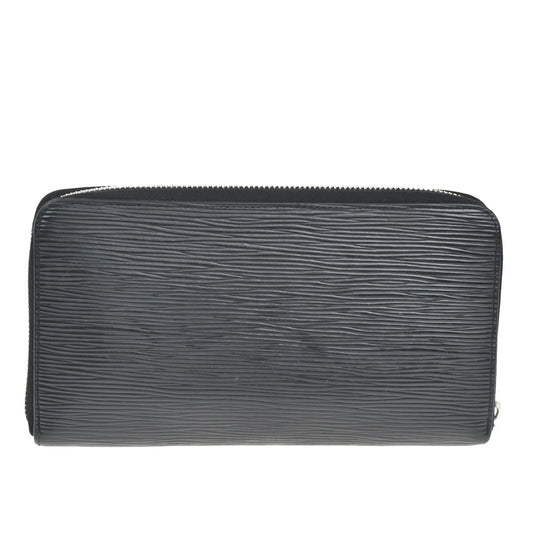 Louis Vuitton Zippy Organizer Epi Leather, BLACK, LEATHER, Wallets