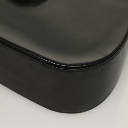 Salvatore Ferragamo Gancini Shoulder Bag Leather, BLACK, LEATHER, Shoulder bag