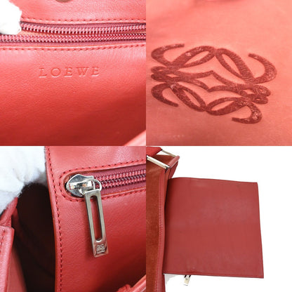 Loewe Anagram Shoulder Bag Suede, RED, SUEDE, Shoulder bag