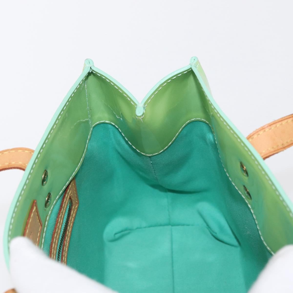 Louis Vuitton Reade Handbag Monogram Vernis, GREEN, PATENT_LEATHER, Tote bag
