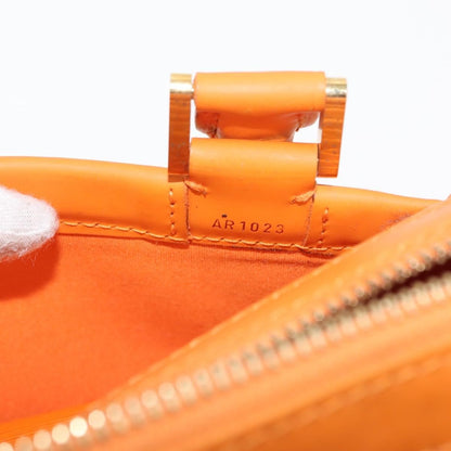 Louis Vuitton Danura Handbag Epi, ORANGE, LEATHER, Handbag