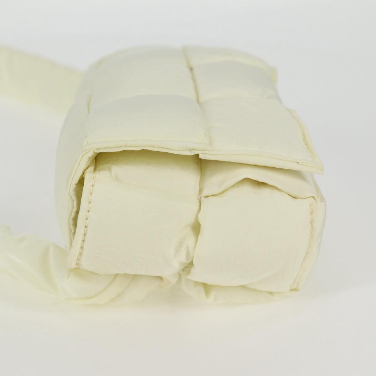 Bottega Veneta Padded Tech Cassette Crossbody Bag Intrecciato Nylon, WHITE, SYNTHETIC, Crossbody bag