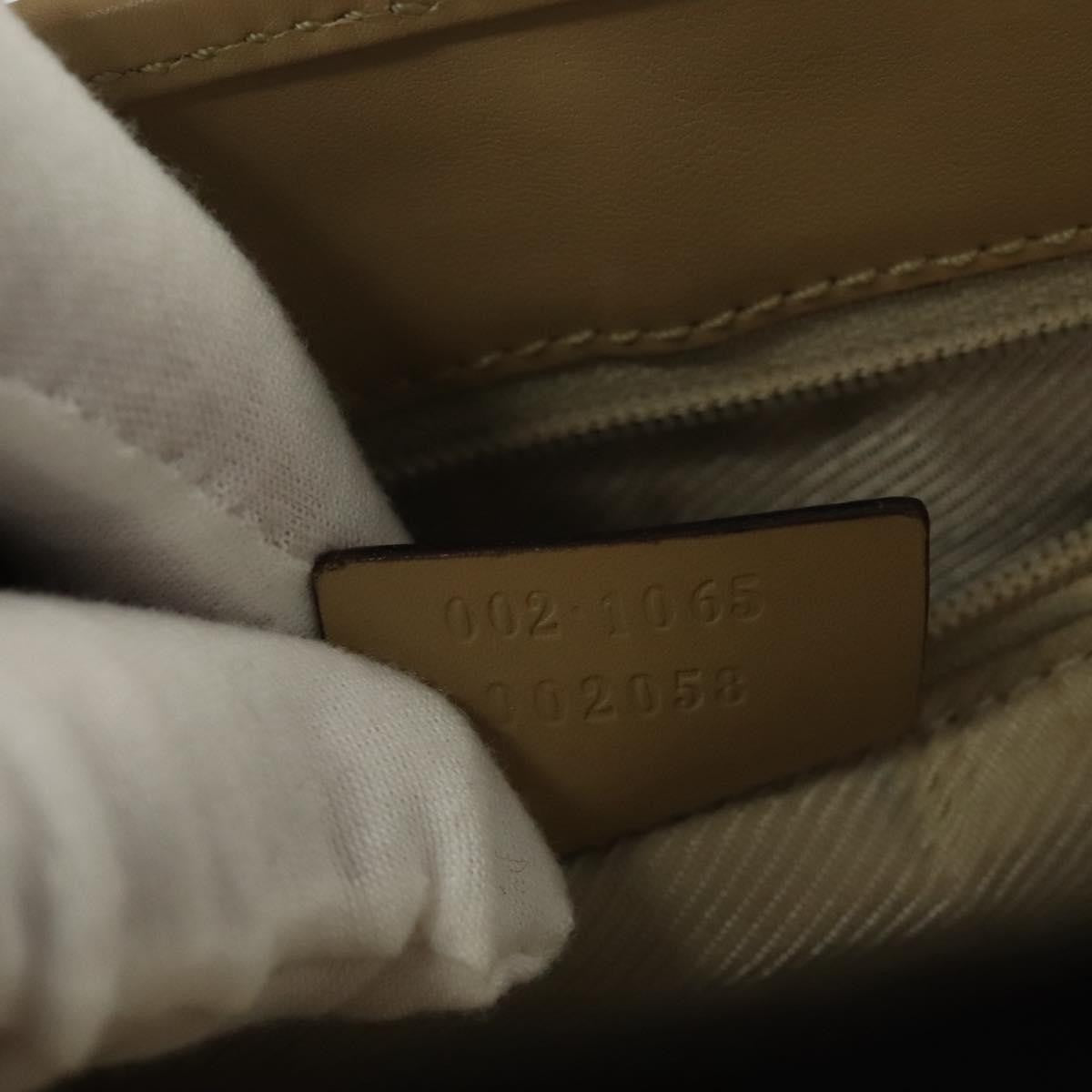 Gucci Vintage Jackie Handbag Leather, BEIGE, LEATHER, Handbag