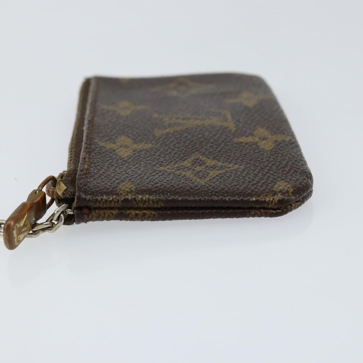 Louis Vuitton Pochette Clés Monogram Canvas, BROWN, CANVAS, Wallets