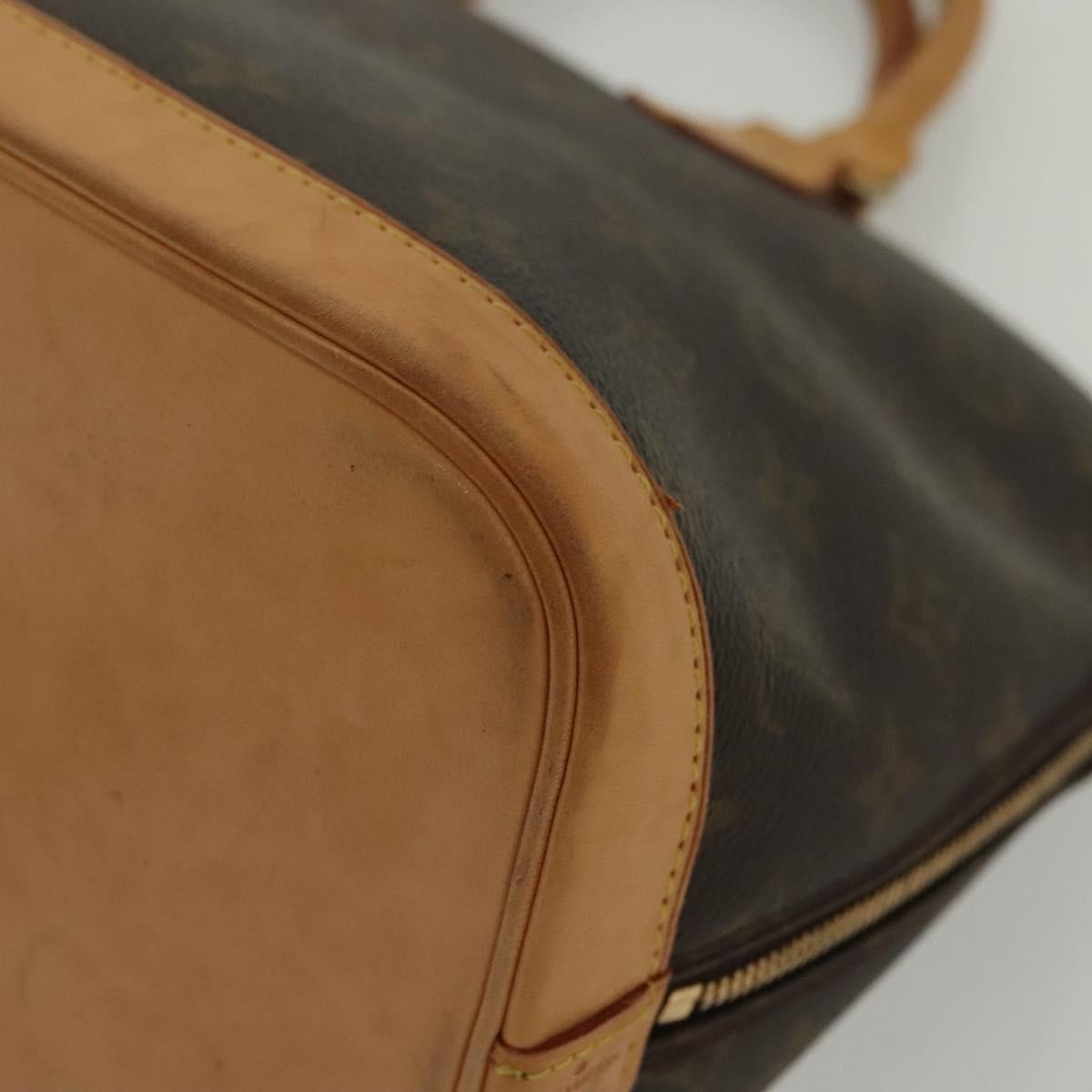 Louis Vuitton Alma Handbag Monogram Canvas, BROWN, CANVAS, Handbag