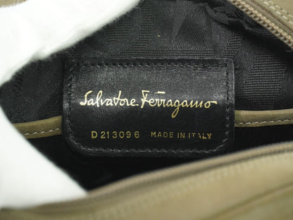 Salvatore Ferragamo Vara Bow camera Shoulder Bag Suede, BEIGE, SUEDE, Shoulder bag