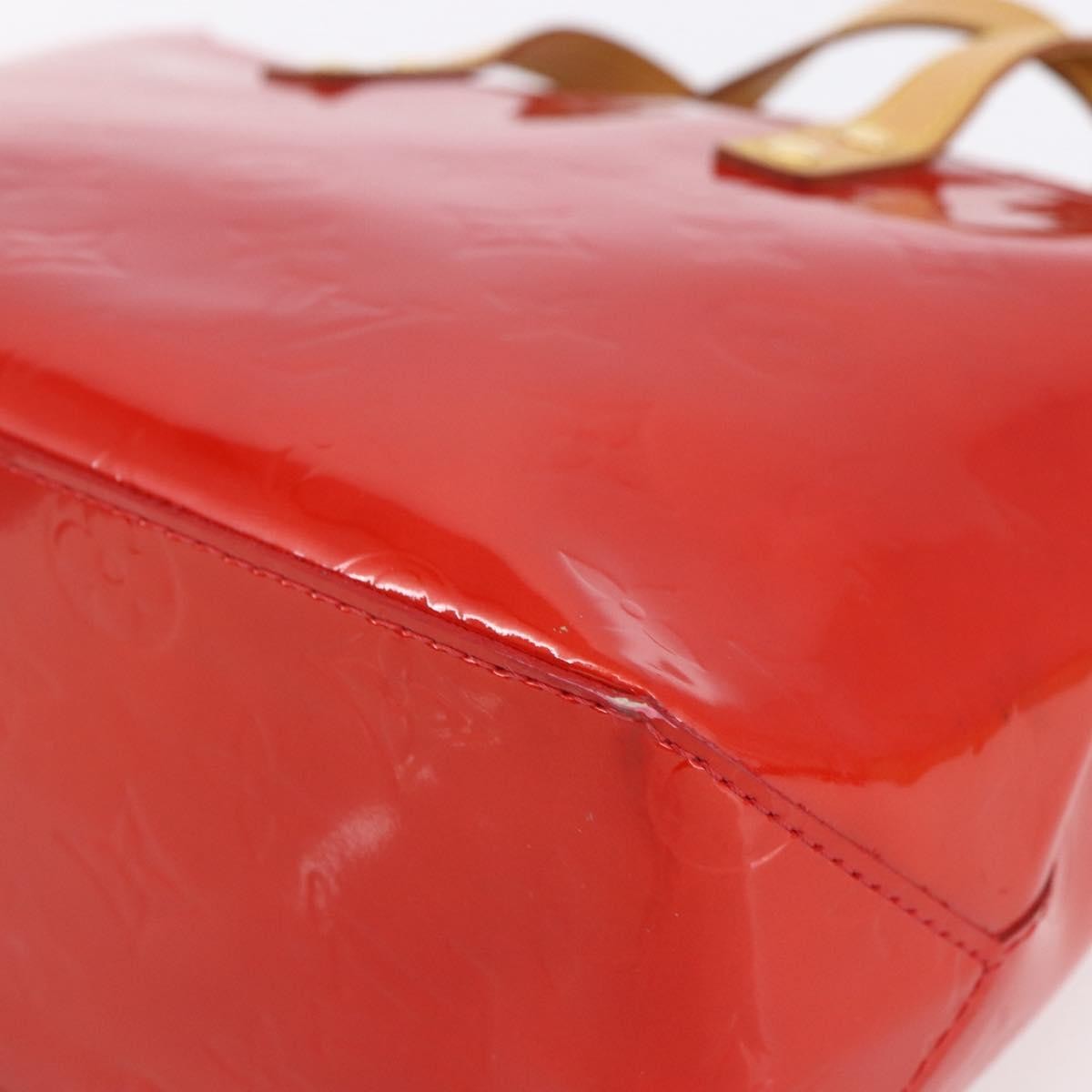 Louis Vuitton Reade Handbag Monogram Vernis, RED, PATENT_LEATHER, Handbag