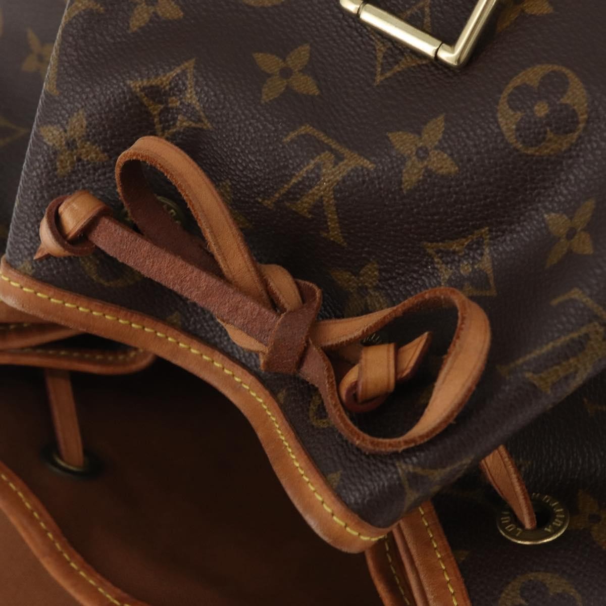 Louis Vuitton Vintage Montsouris Backpack Monogram Canvas, Brown, Canvas, Backpack