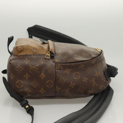 Louis Vuitton Palm Springs Backpack Reverse Monogram Canvas, BROWN, CANVAS, Backpack