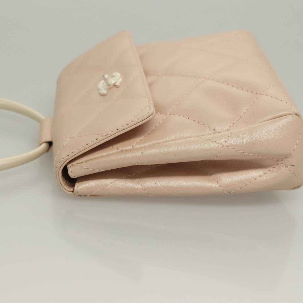 Chanel Vintage Clutch Leather, BEIGE, LEATHER, Clutche & pouche