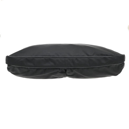 Prada Zip Top Messenger Bag Tessuto, BLACK, SYNTHETIC, Handbag