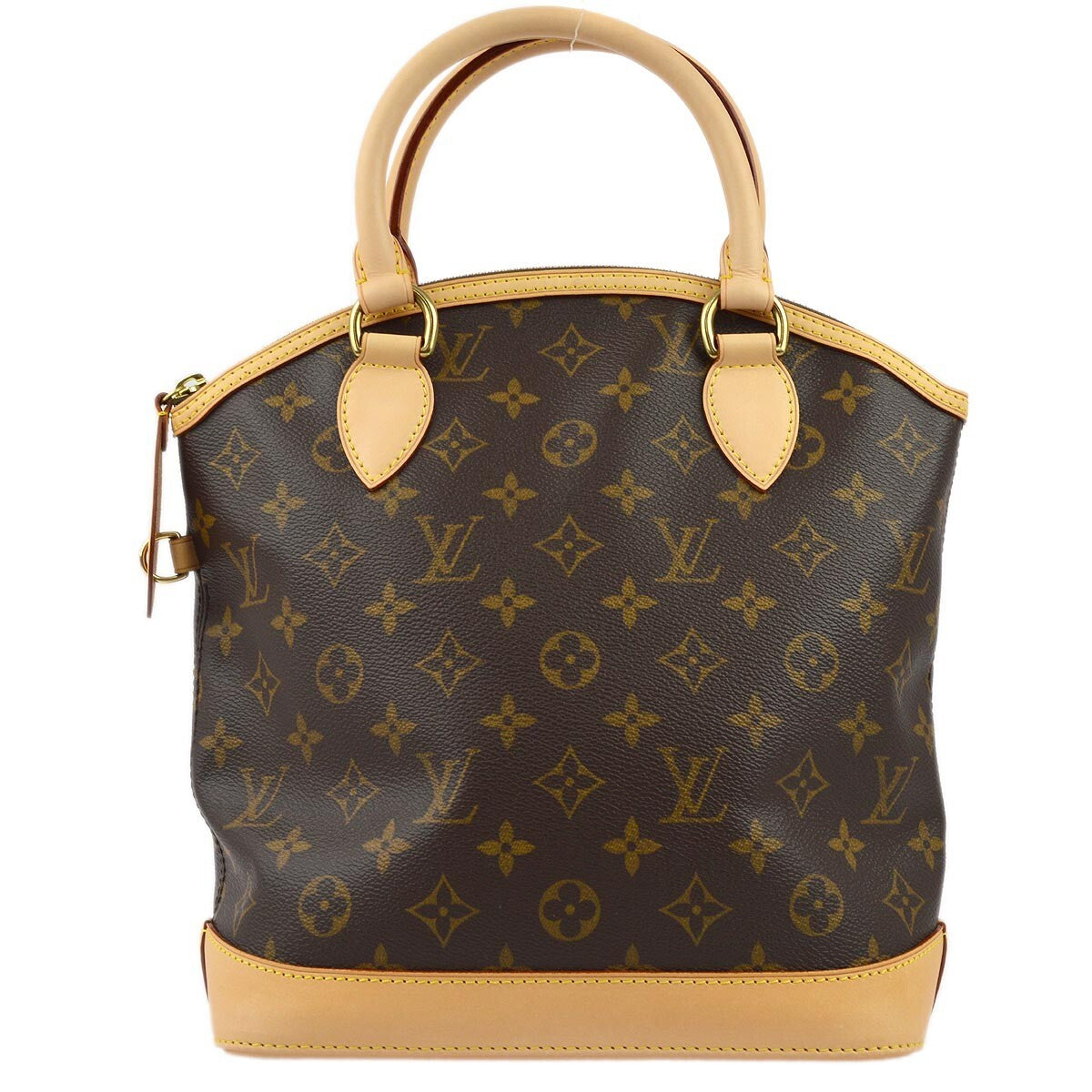 Louis Vuitton Lockit Handbag Monogram Canvas, BROWN, CANVAS, Tote bag