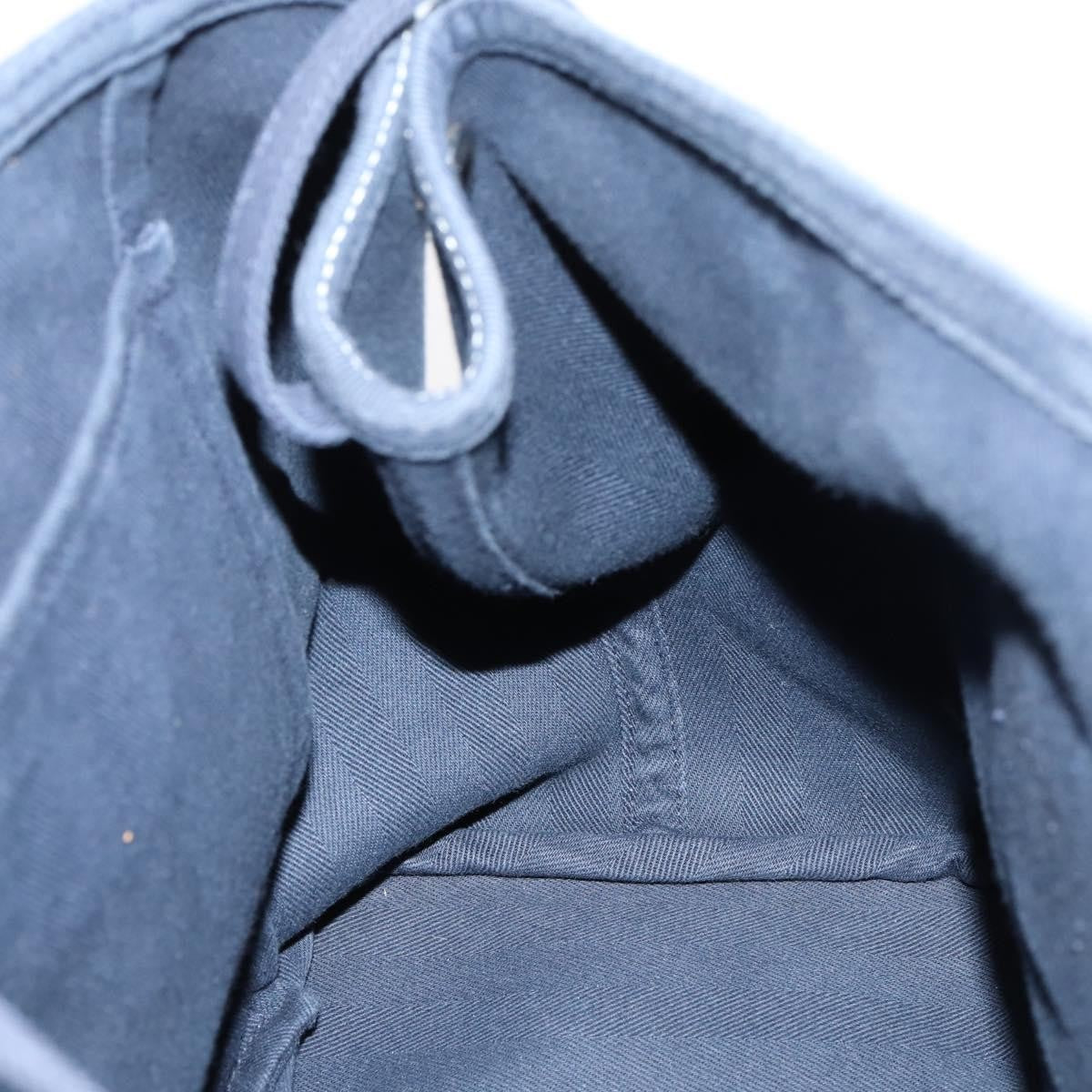 Hermes Valparaiso Bag Toile and Leather, NAVY, CANVAS, Handbag