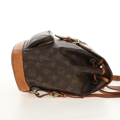 Louis Vuitton Montsouris Backpack Monogram Canvas, BROWN, CANVAS, Backpack