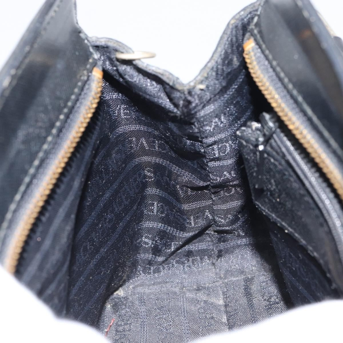 Versace Vintage Handbag Leather, BLACK, LEATHER, Handbag