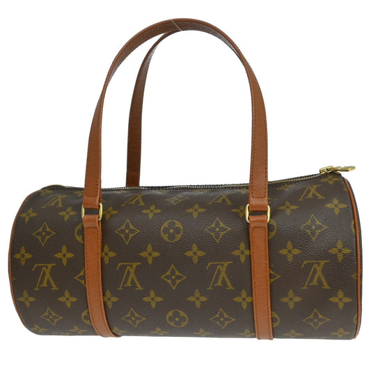 Louis Vuitton Papillon Handbag Monogram Canvas, Brown, Canvas, Handbag
