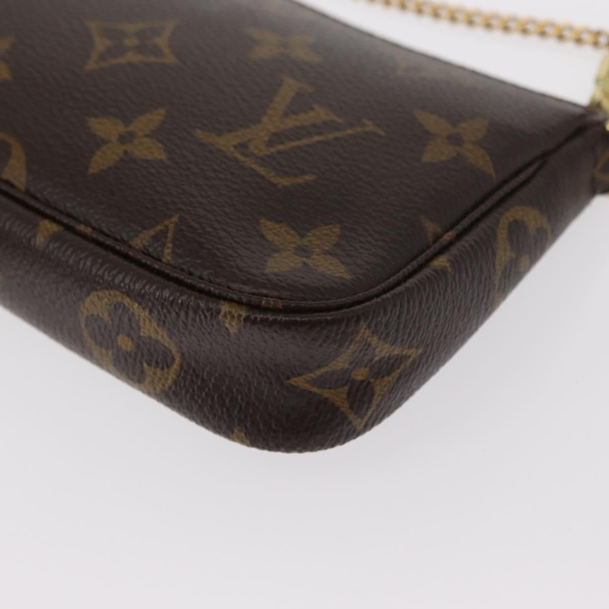 Louis Vuitton Mini pochette accessoires Canvas, BROWN, CANVAS, Clutche & pouche