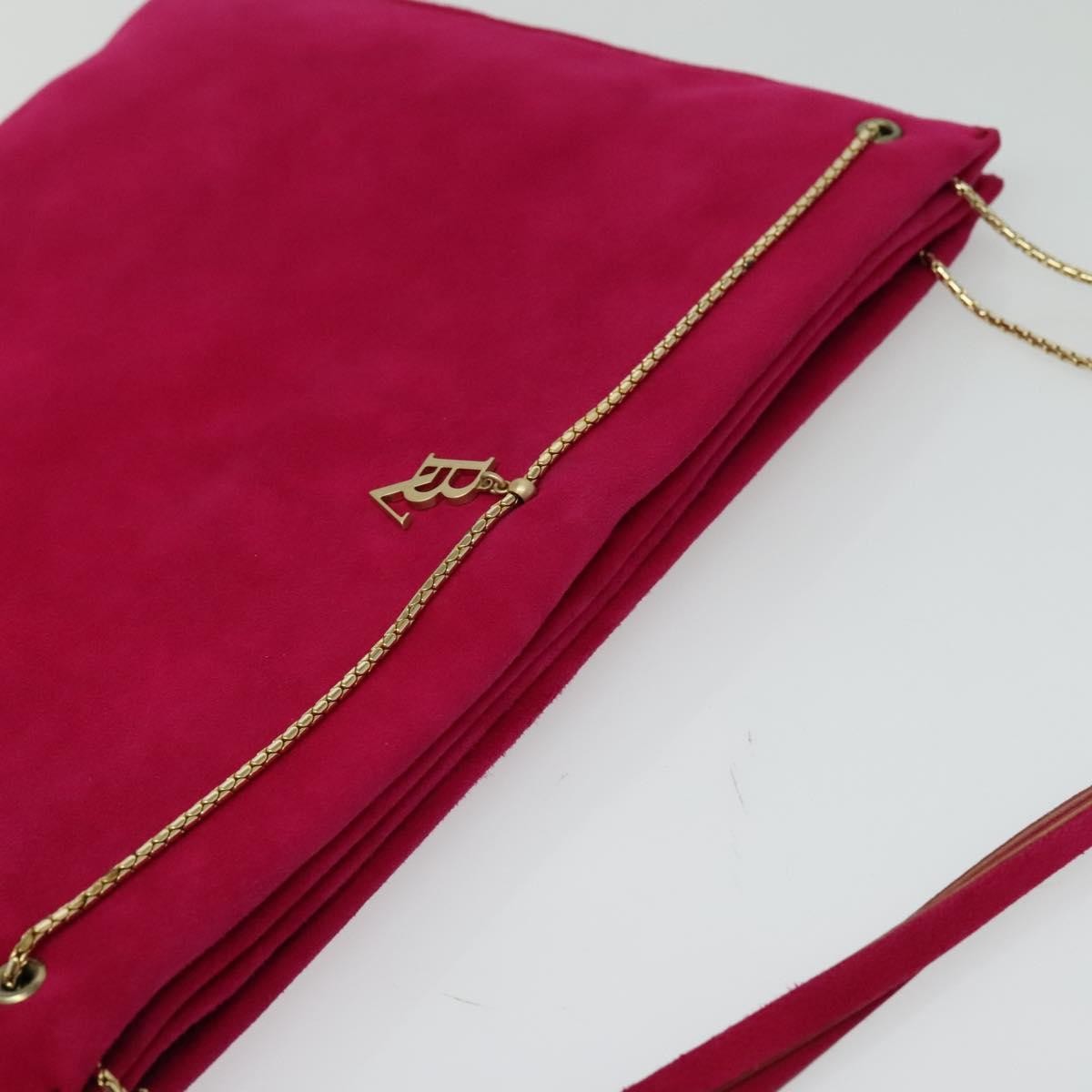 Bottega Veneta Vintage Shoulder Bag Suede, PINK, SUEDE, Shoulder bag