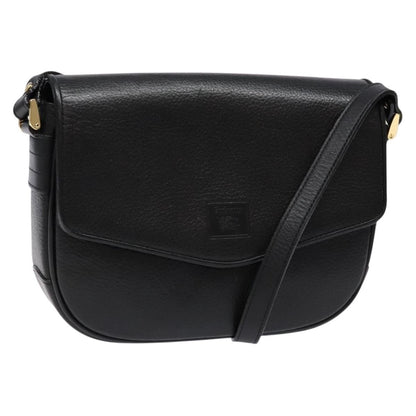 Burberry Flap Shoulder Bag Leather, BLACK, LEATHER, Shoulder bag