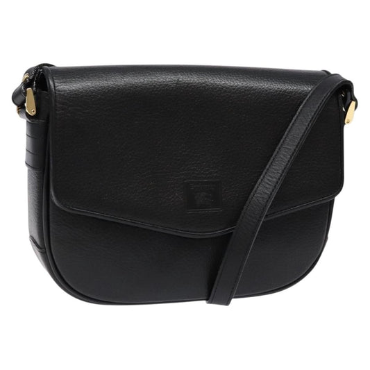 Burberry Flap Shoulder Bag Leather, BLACK, LEATHER, Shoulder bag