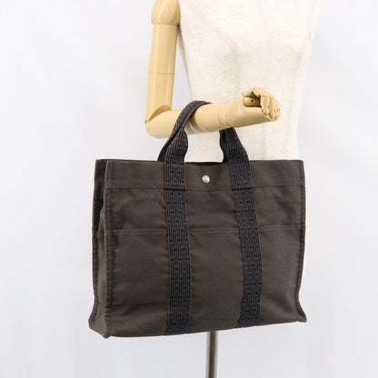 Hermes Fourre-tout Herline Fourre-tout Herline, GRAY, CANVAS, Tote bag
