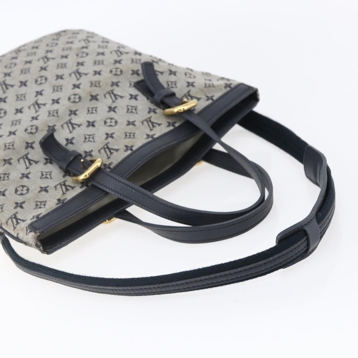 Louis Vuitton Francoise handbag Mini lin, BLUE, CANVAS, Tote bag