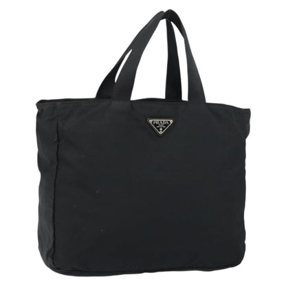 Prada Vintage Zip Tote Tessuto, BLACK, NYLON, Tote bag