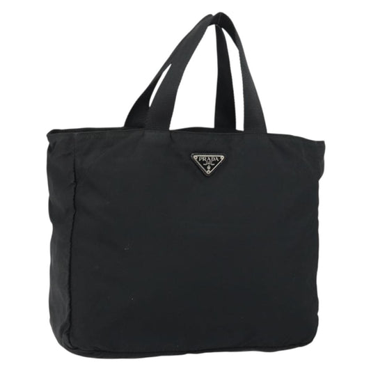 Prada Vintage Zip Tote Tessuto, BLACK, NYLON, Tote bag