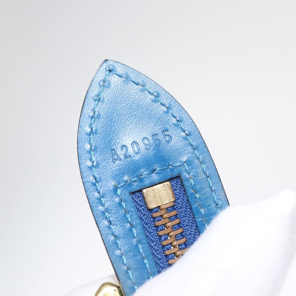 Louis Vuitton Saint Jacques Handbag Epi Leather, BLUE, LEATHER, Shoulder bag