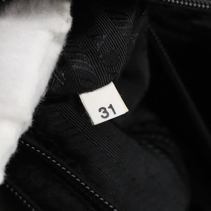 Prada Flat Messenger Bag Tessuto, BLACK, NYLON, Shoulder bag