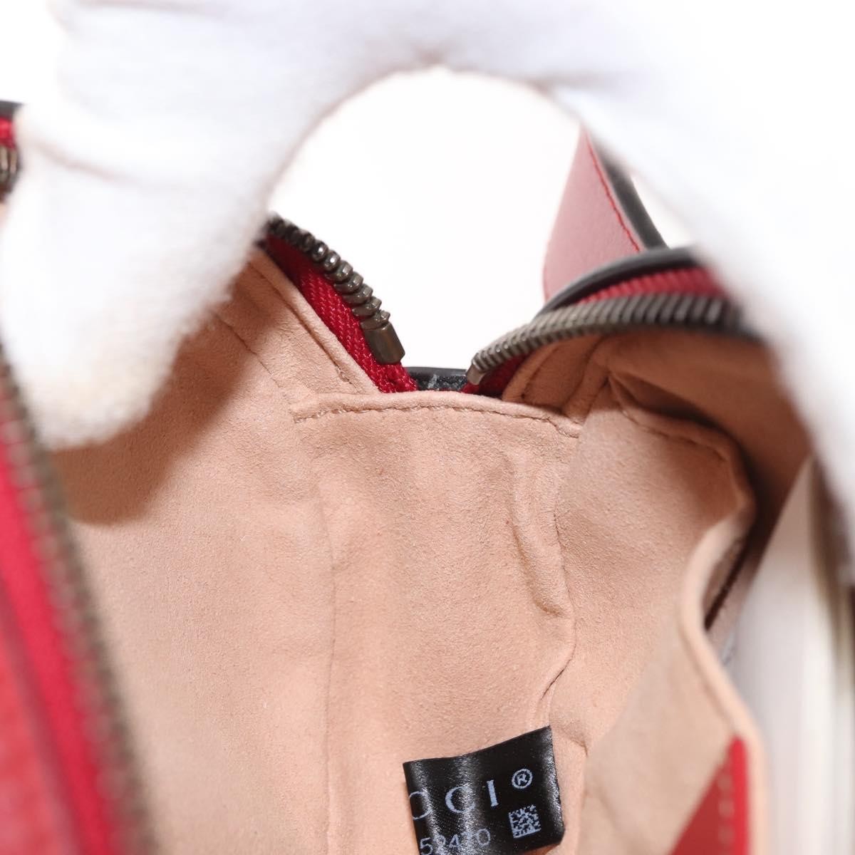 Gucci GG Marmont Belt Bag Matelasse Leather, RED, LEATHER, Clutche & pouche