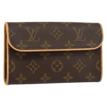 Louis Vuitton Florentine Waist Bag Monogram Canvas, BROWN, CANVAS, Clutche & pouche
