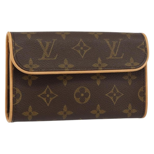 Louis Vuitton Florentine Waist Bag Monogram Canvas, BROWN, CANVAS, Clutche & pouche