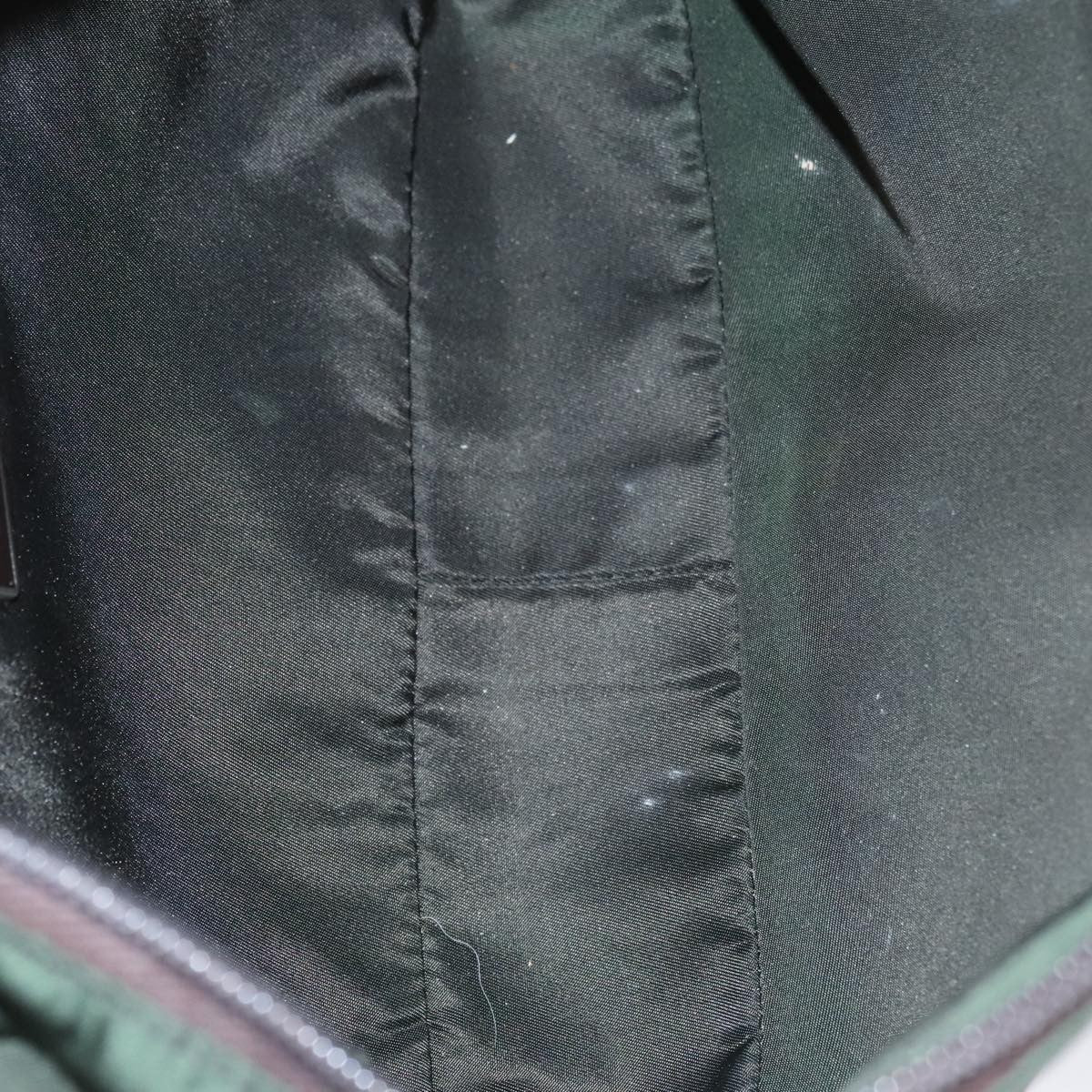 Prada Vintage Zip Handbag Tessuto, GREEN, NYLON, Handbag